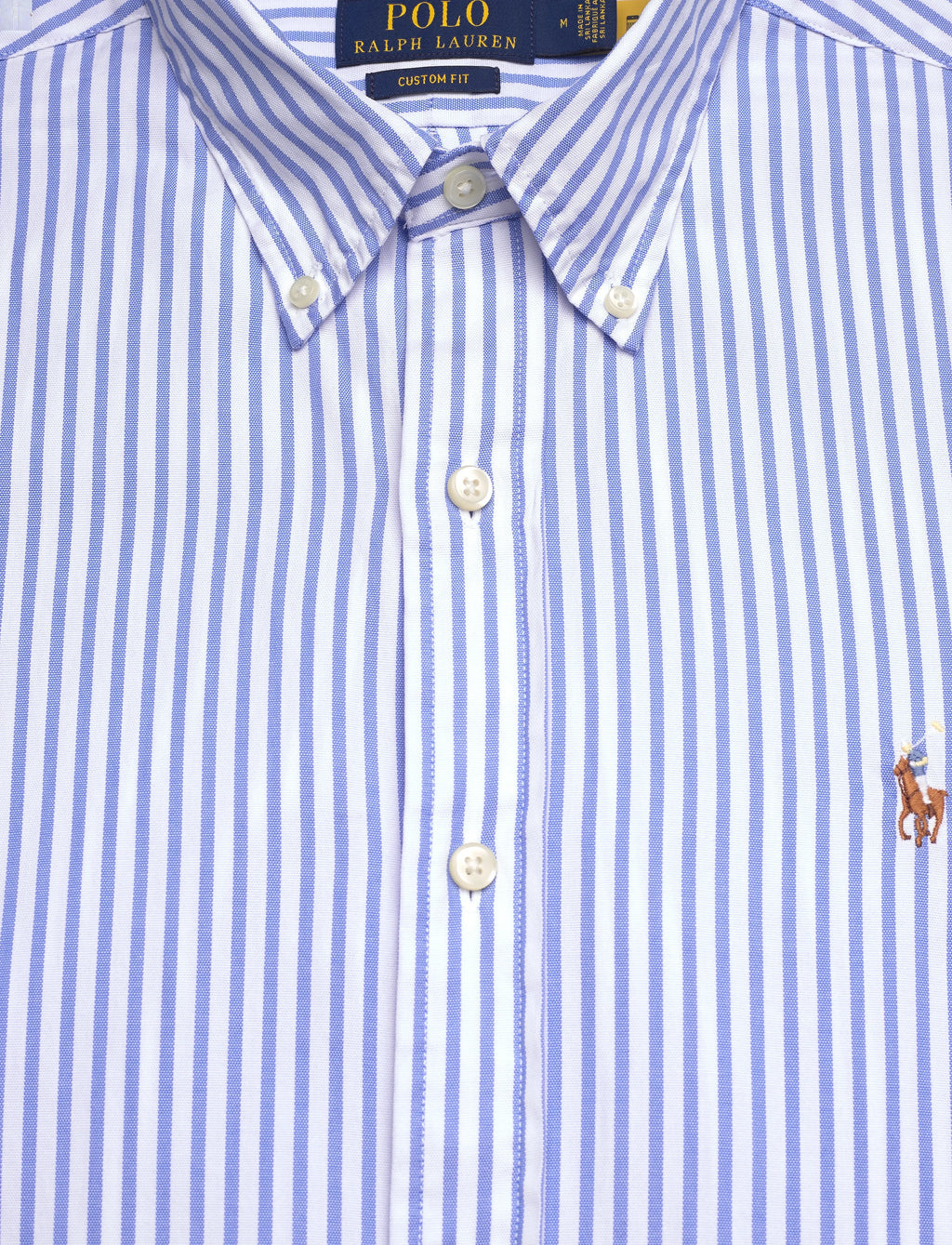 Polo Ralph Lauren Custom Fit Striped Stretch Oxford Shirt