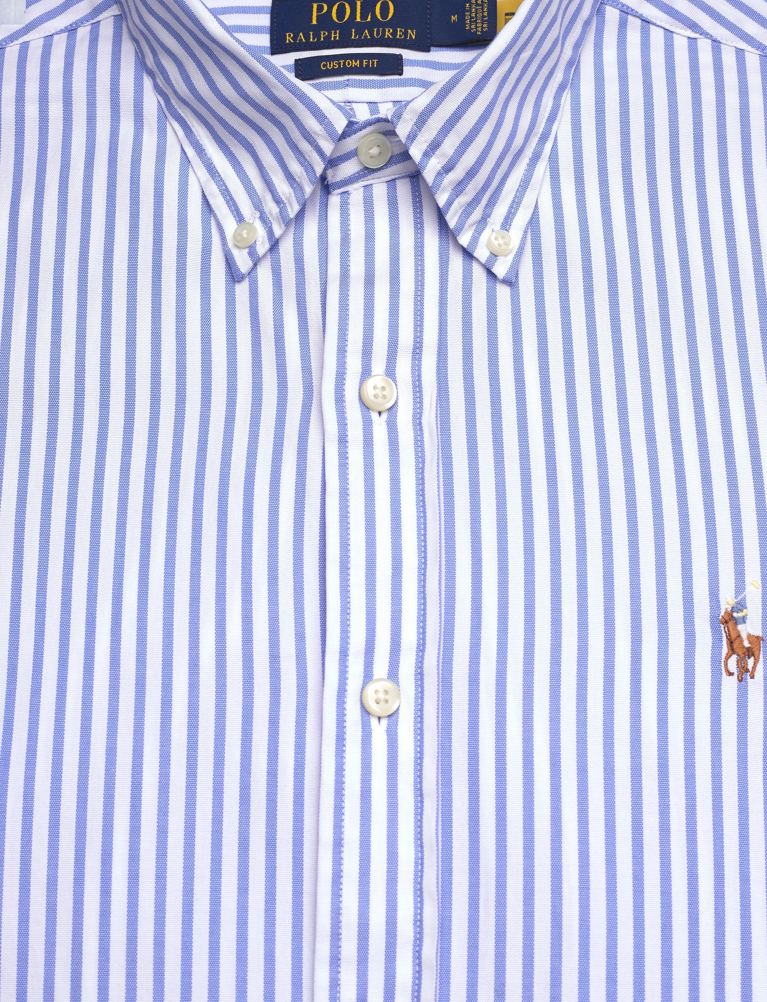 Polo Ralph Lauren Custom Fit Striped Stretch Oxford Shirt