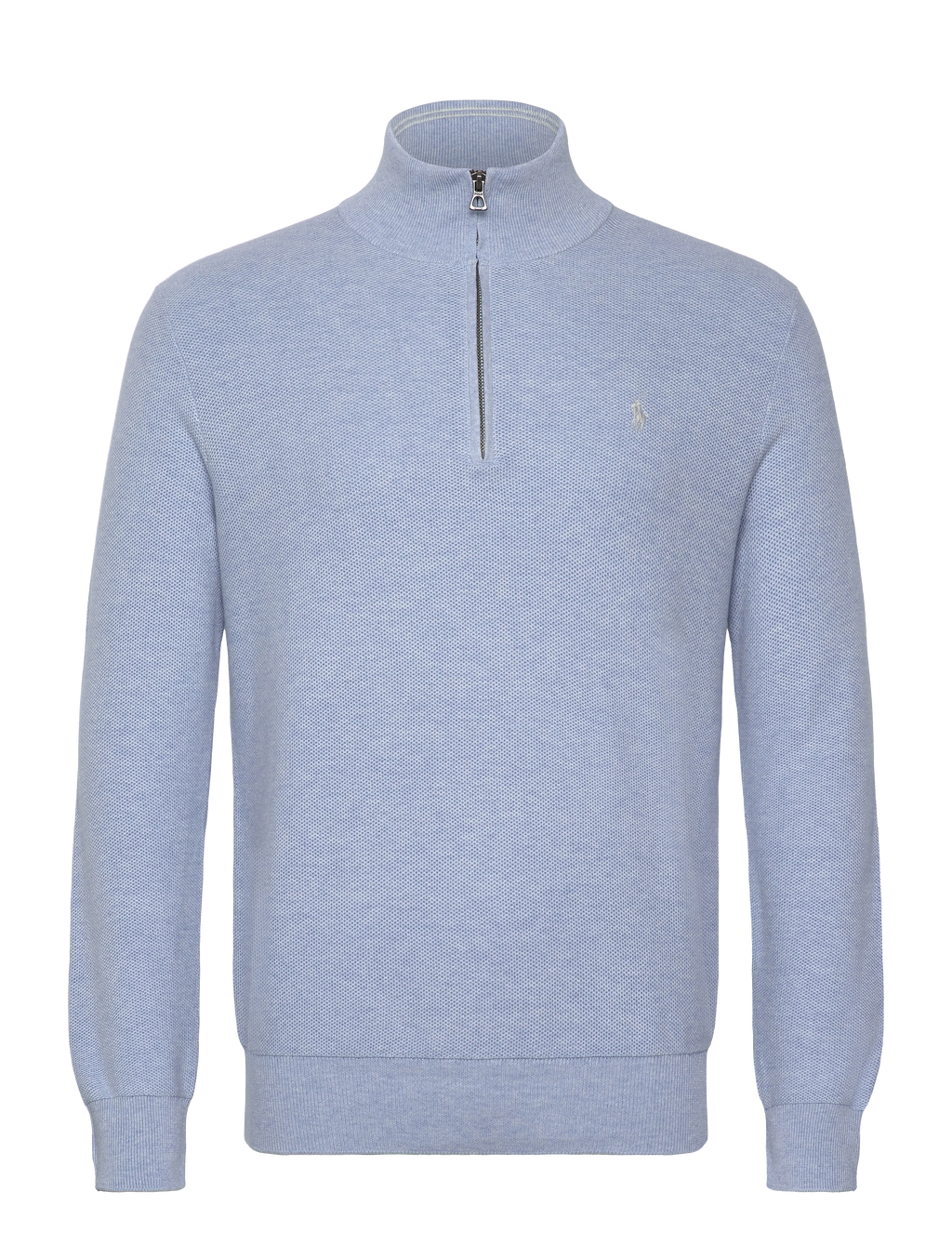 Polo Ralph Lauren Mesh-Knit Cotton Quarter-Zip Sweater