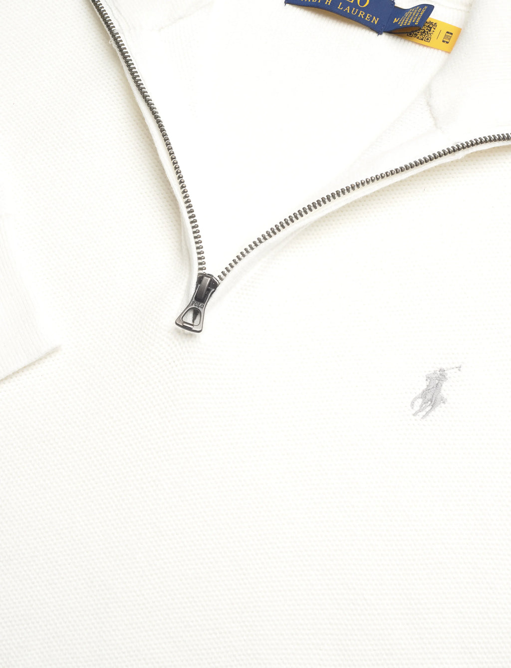 Polo Ralph Lauren Mesh-Knit Cotton Quarter-Zip Sweater