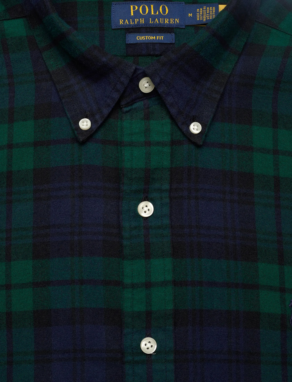 Polo Ralph Lauren Custom Fit Plaid Brushed Oxford Shirt