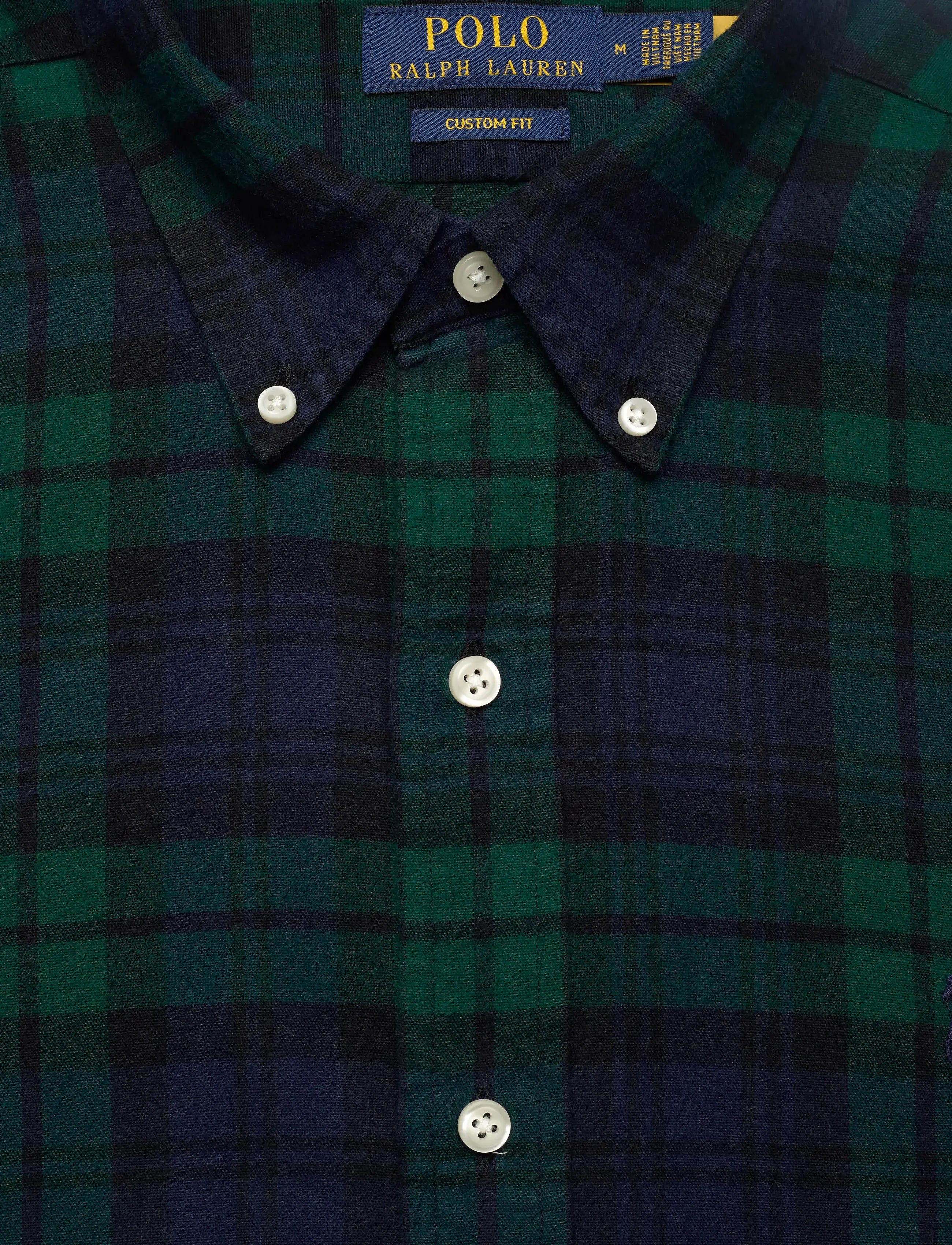 Polo Ralph Lauren Custom Fit Plaid Brushed Oxford Shirt