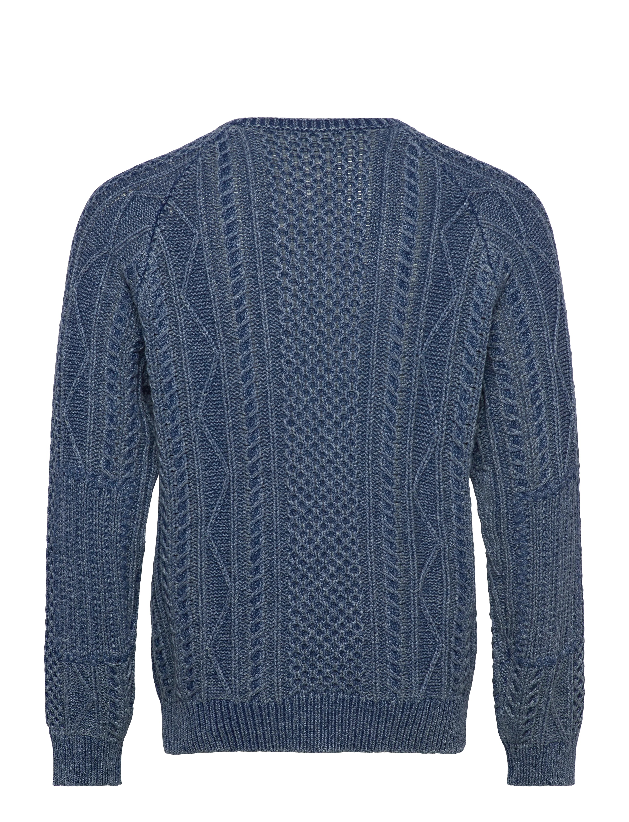 Polo Ralph Lauren Aran-Knit Flag Cotton Sweater