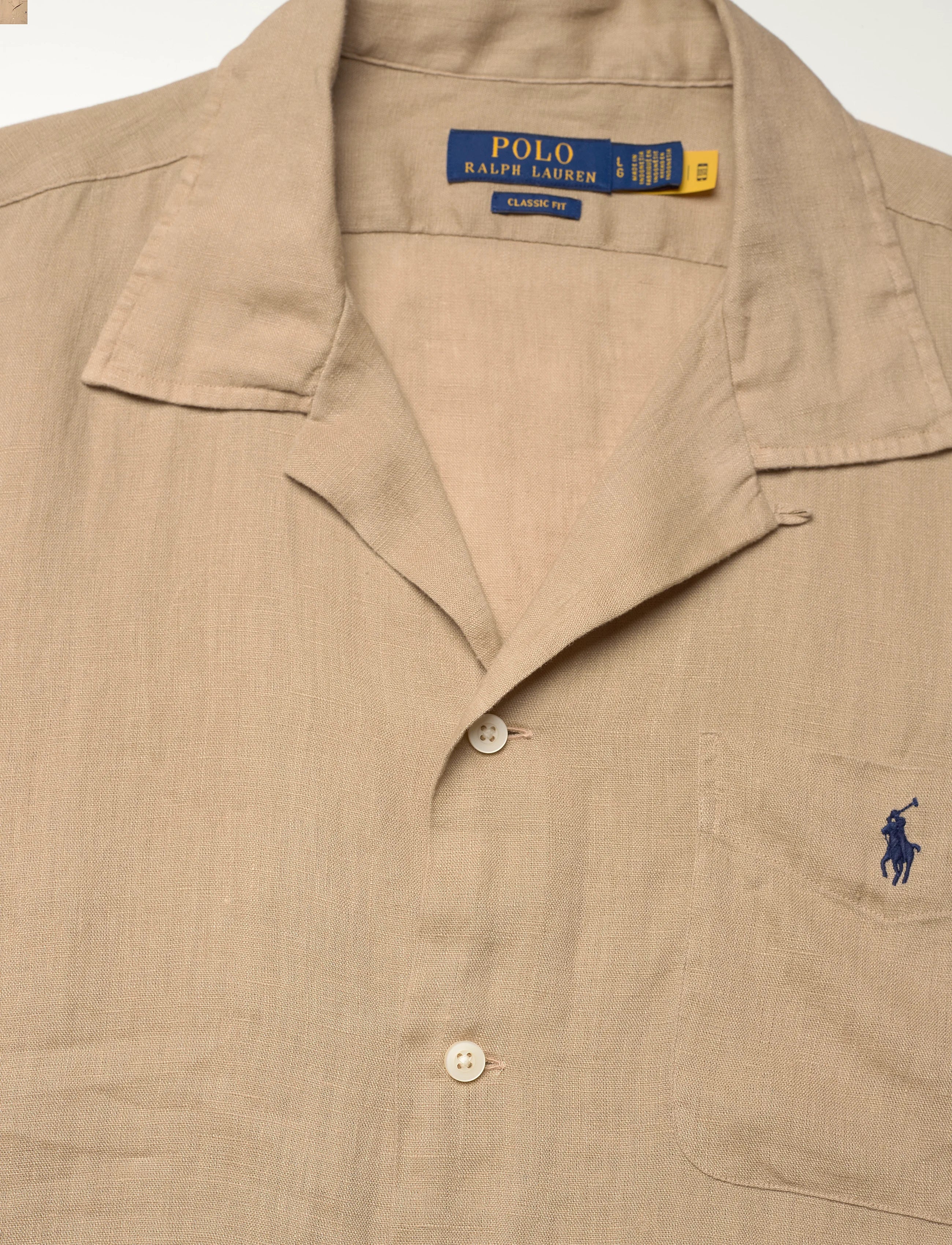 Polo Ralph Lauren Classic Fit Linen Camp Shirt