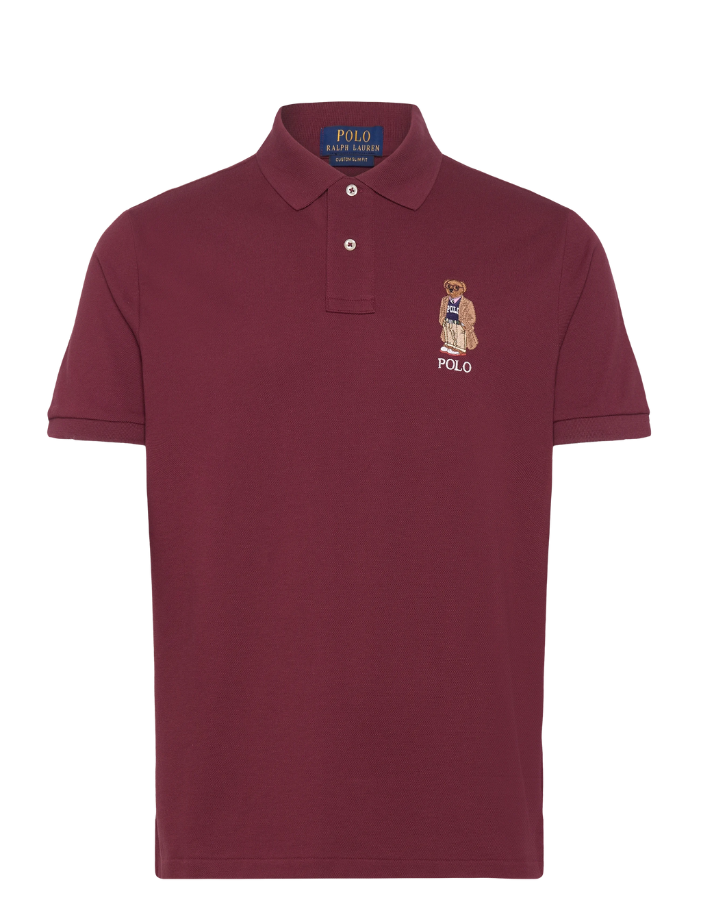 Polo Ralph Lauren Custom Slim Fit Bear Mesh Polo Shirt