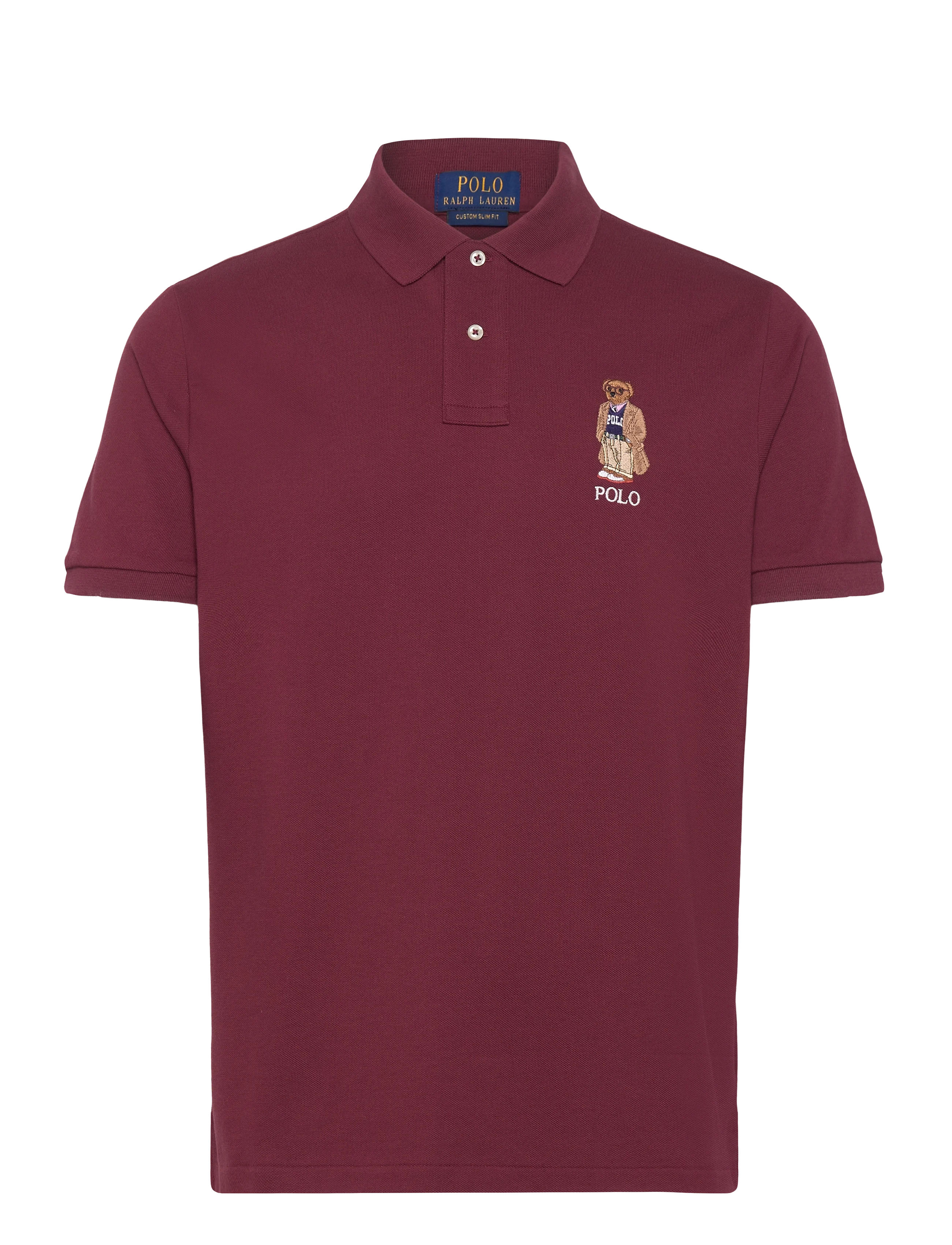 Polo Ralph Lauren Custom Slim Fit Bear Mesh Polo Shirt