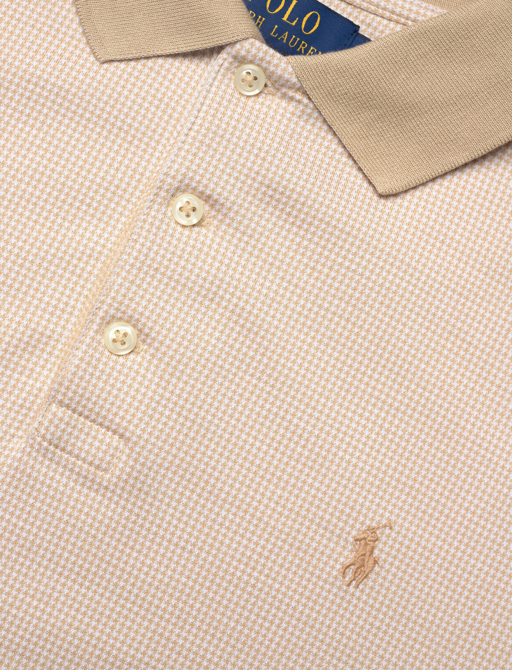 Polo Ralph Lauren Custom Slim Fit Houndstooth Polo Shirt