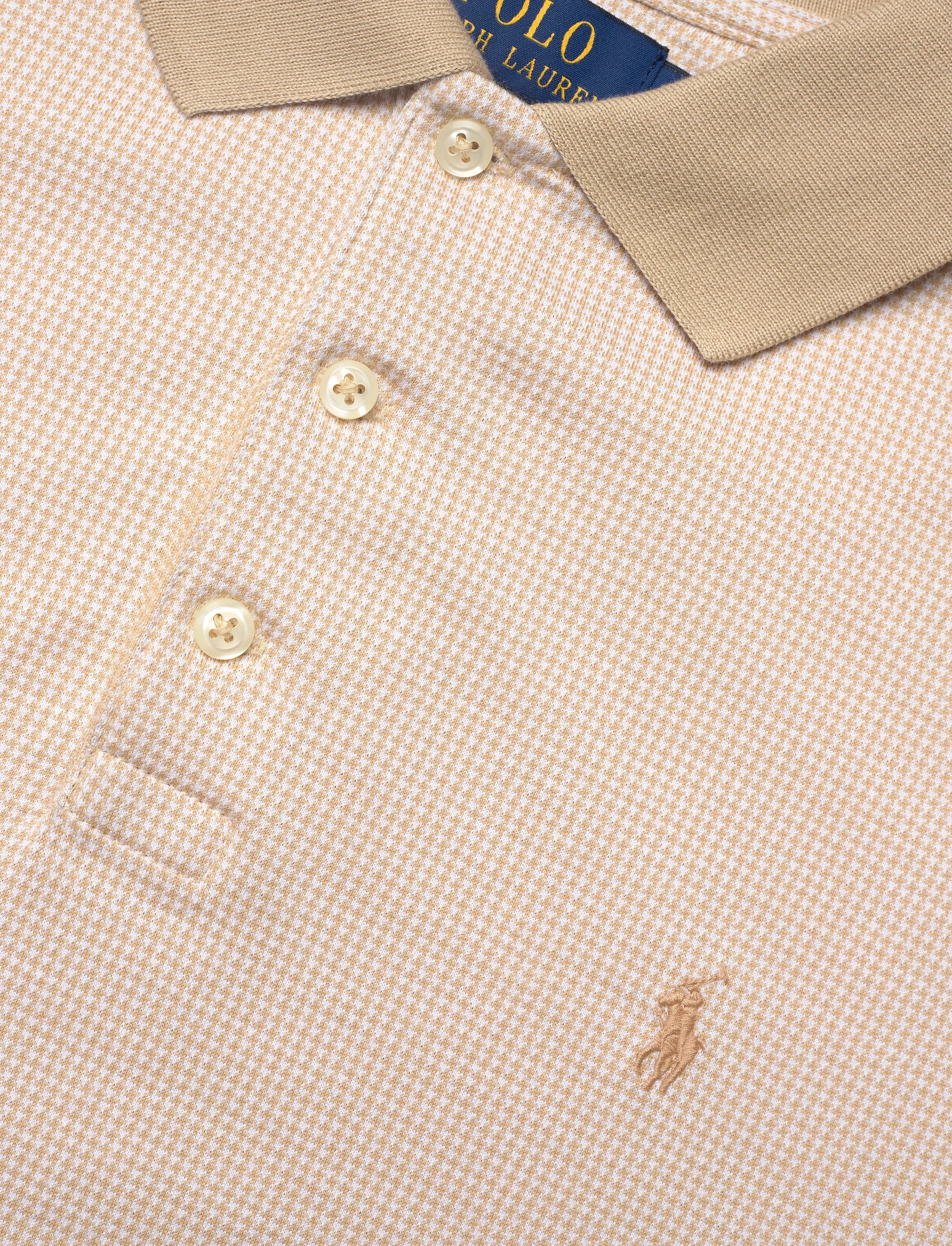 Polo Ralph Lauren Custom Slim Fit Houndstooth Polo Shirt