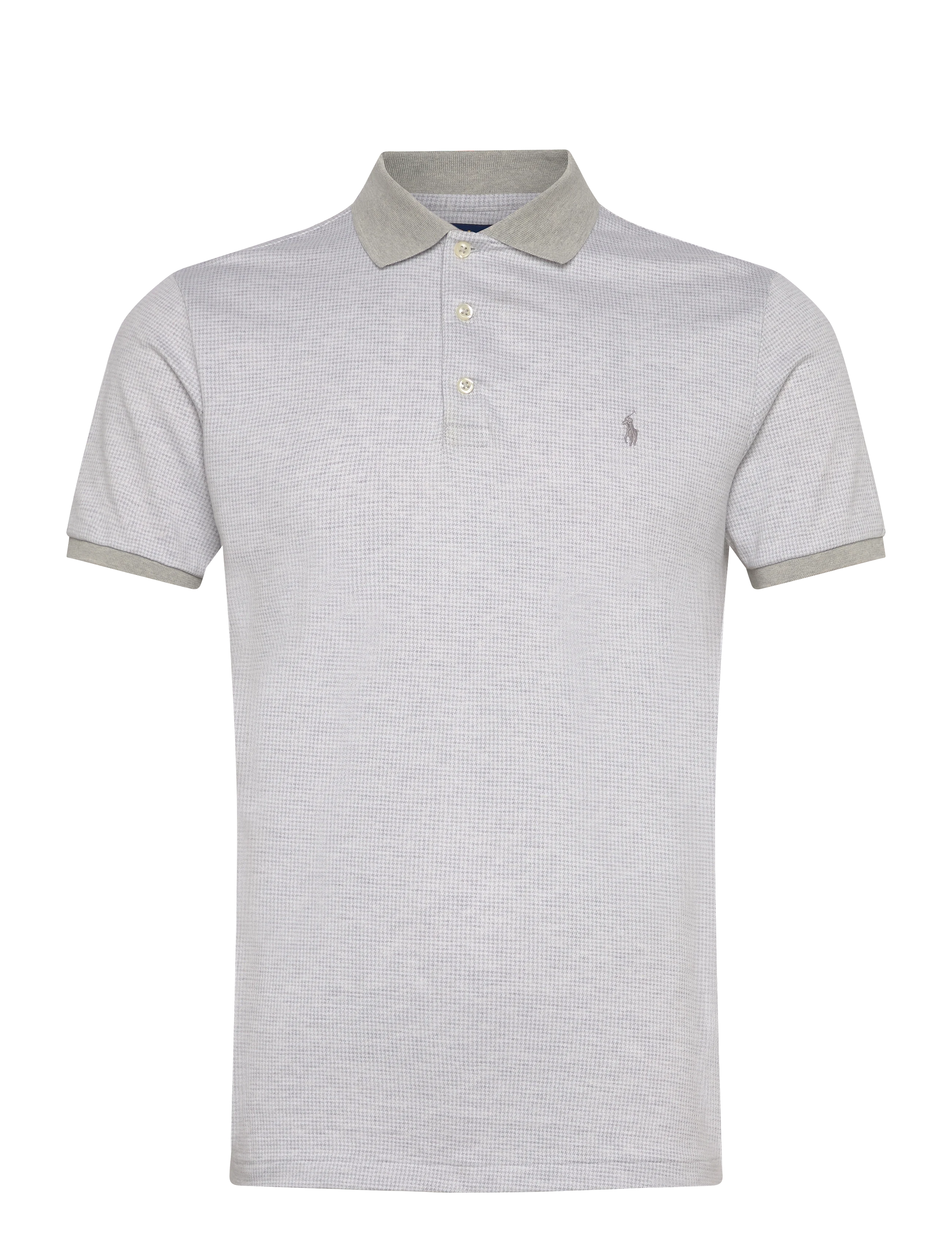 Polo Ralph Lauren Custom Slim Fit Houndstooth Polo Shirt