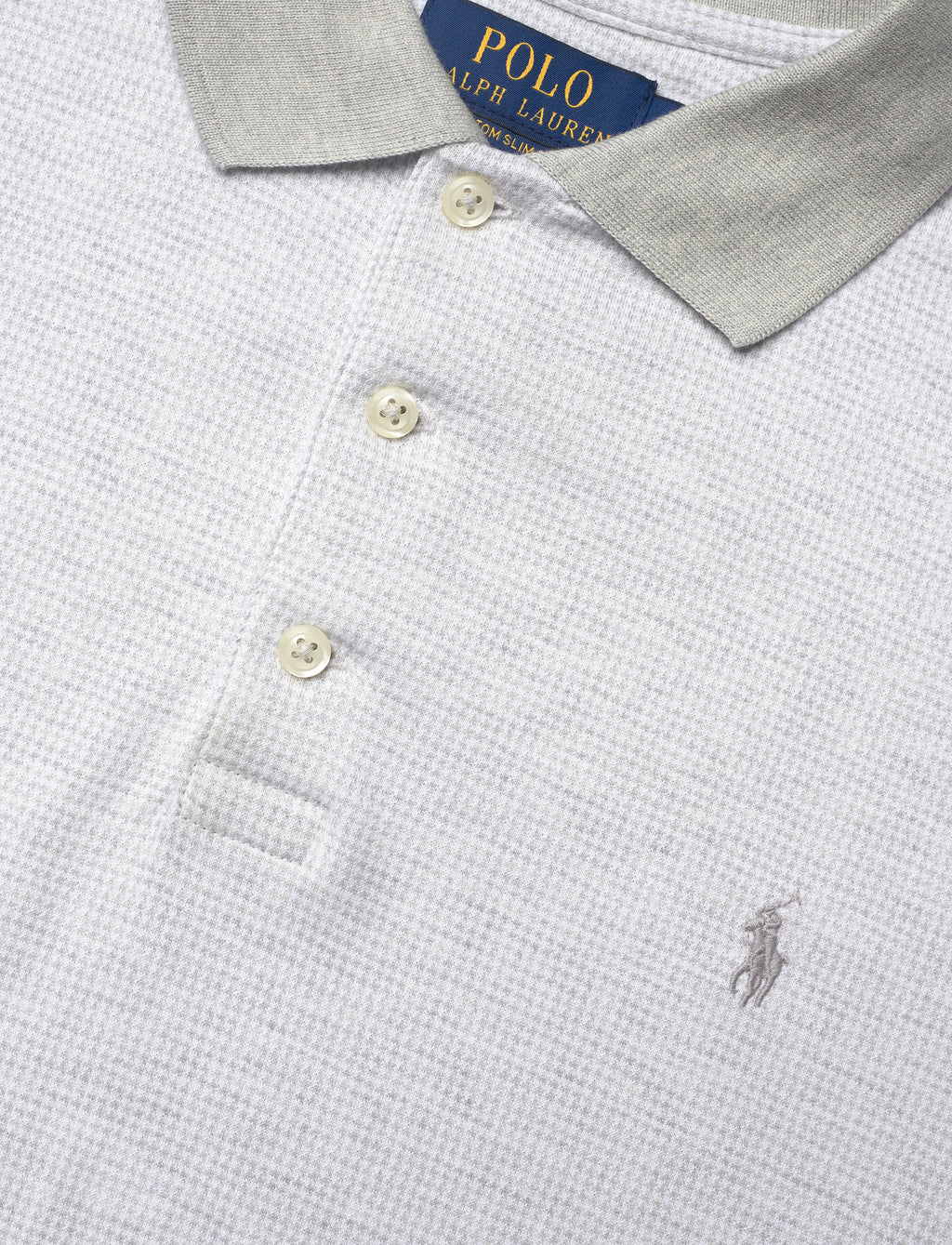 Polo Ralph Lauren Custom Slim Fit Houndstooth Polo Shirt