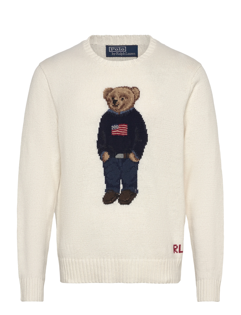 Polo Ralph Lauren Polo Bear Linen-Cotton Sweater