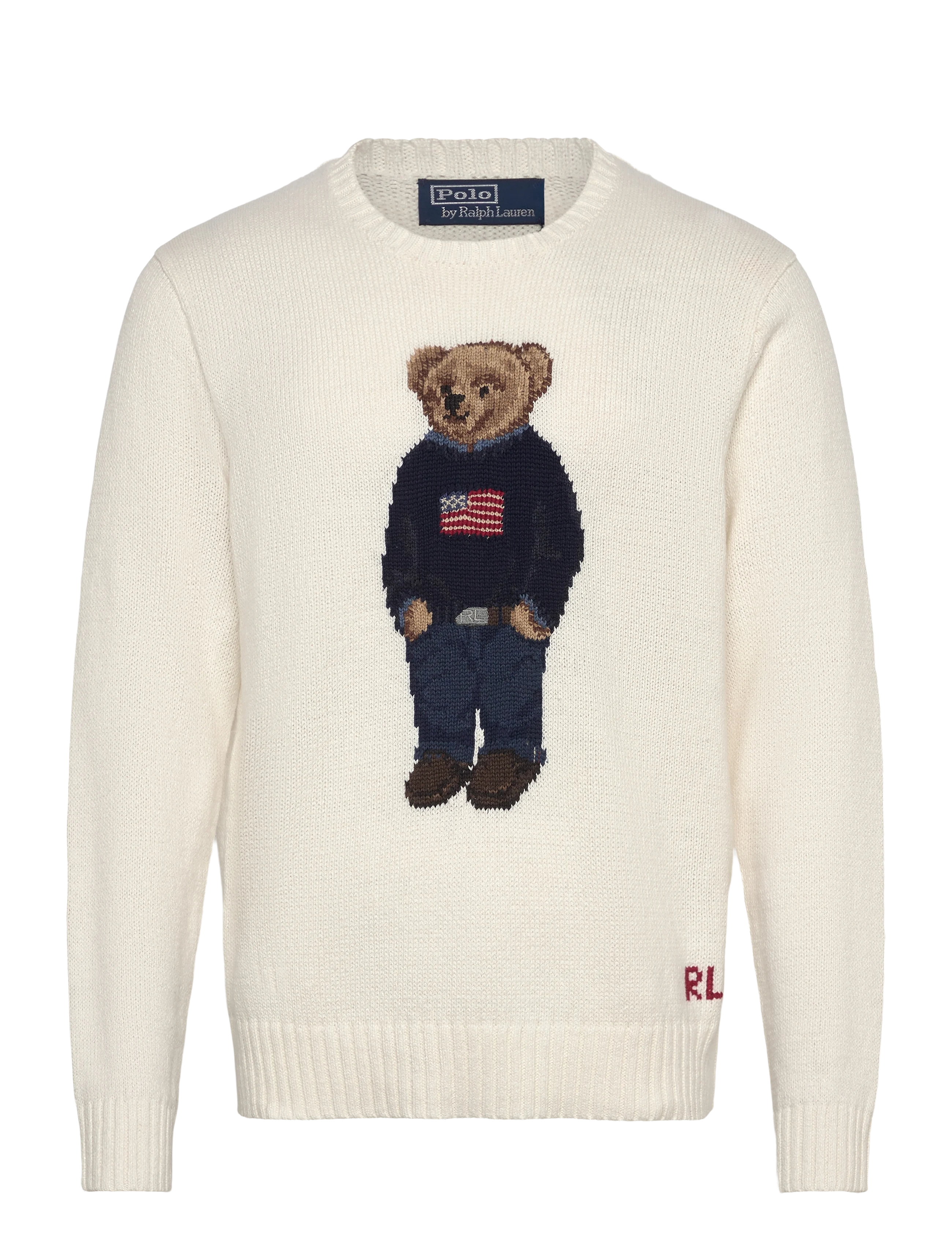 Polo Ralph Lauren Polo Bear Linen-Cotton Sweater