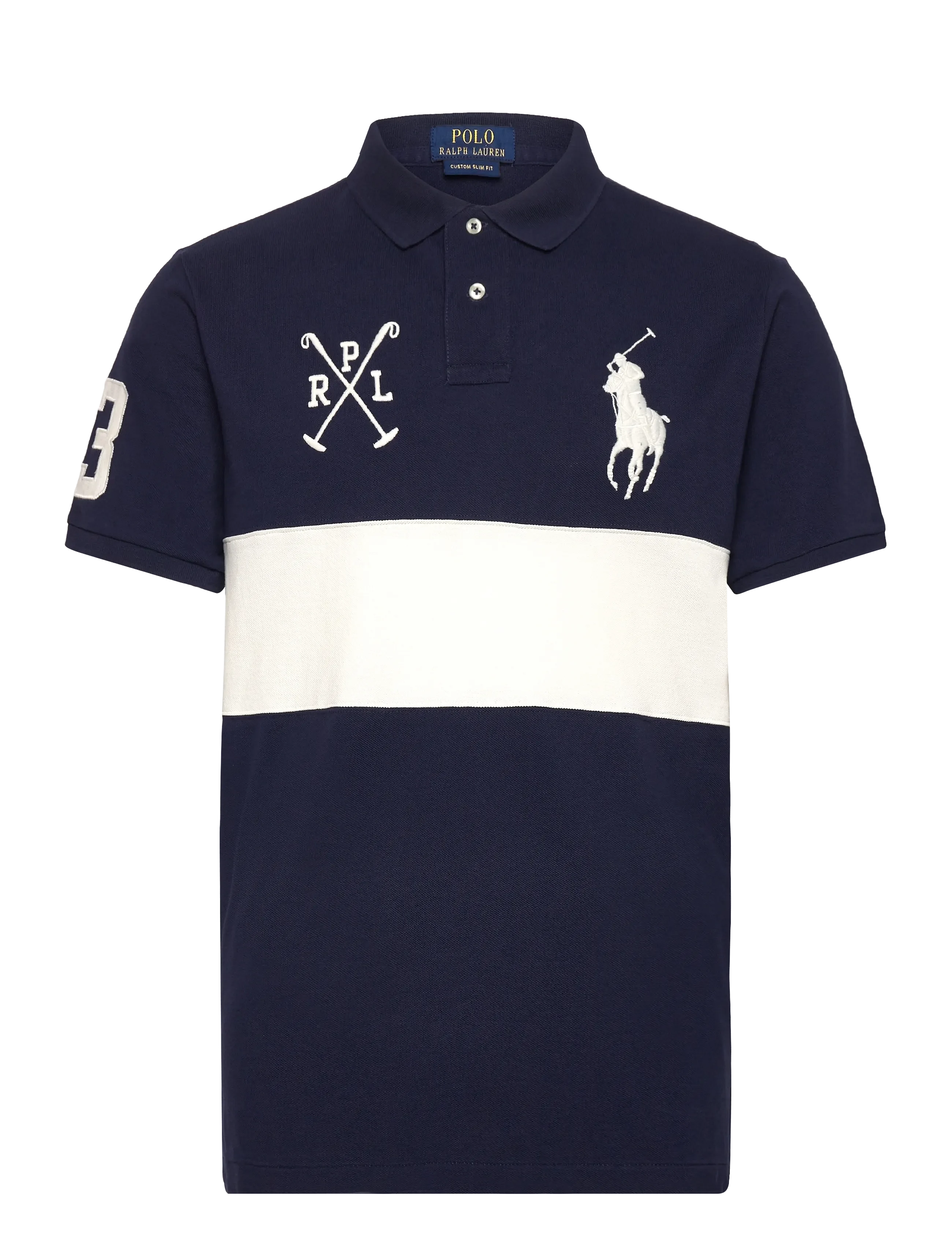 Polo Ralph Lauren Custom Slim Fit Big Pony Mesh Polo Shirt