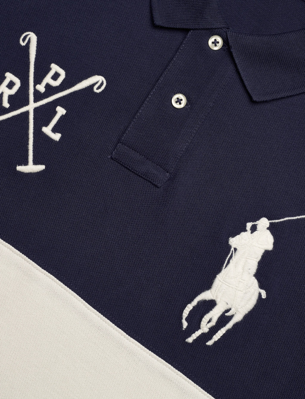 Polo Ralph Lauren Custom Slim Fit Big Pony Mesh Polo Shirt