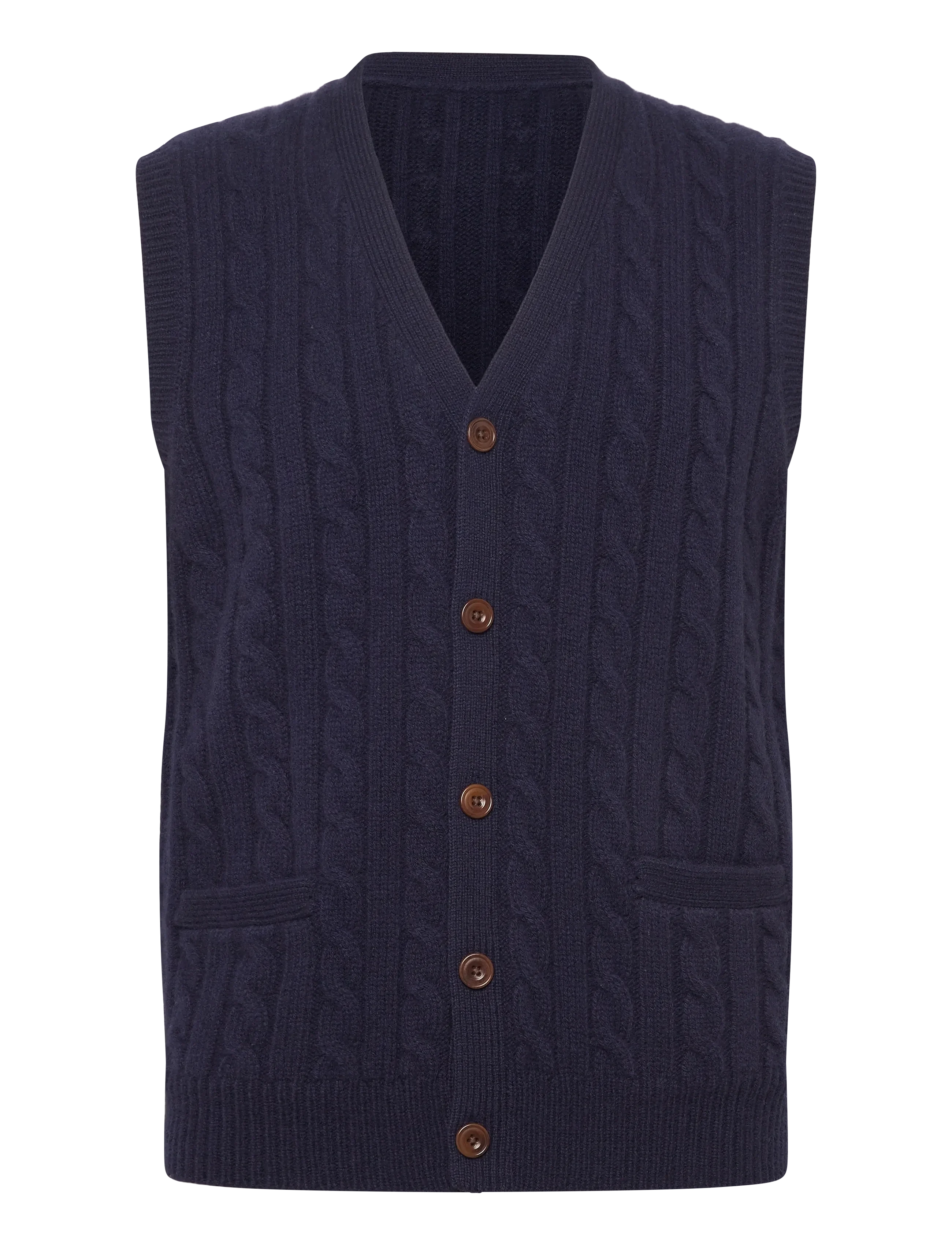 Polo Ralph Lauren Cable-Knit Wool-Cashmere Sweater Vest