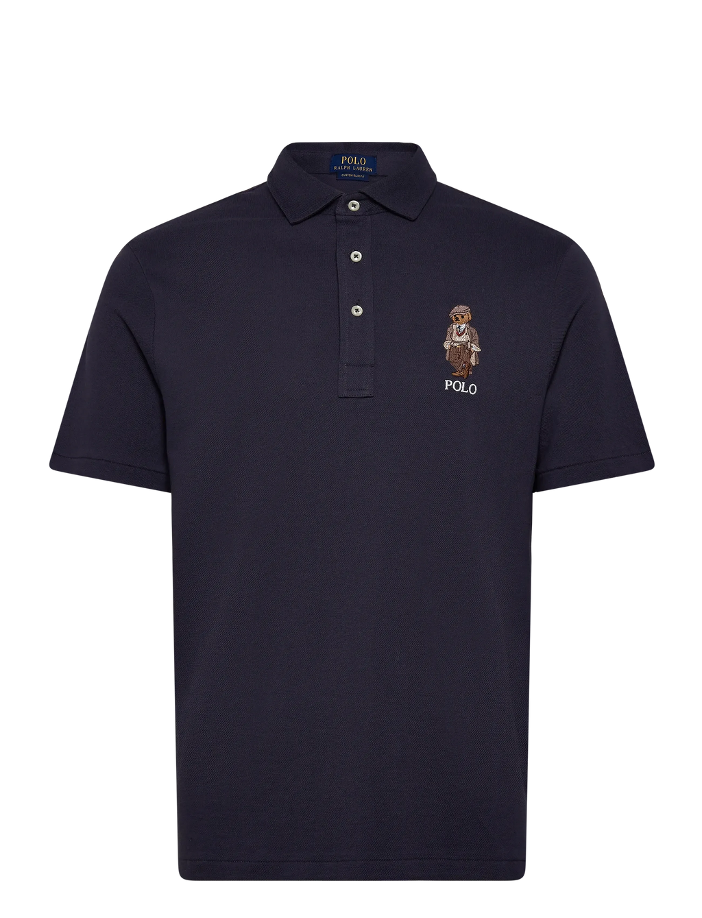 Polo Ralph Lauren Custom Slim Polo Bear Mesh Polo Shirt